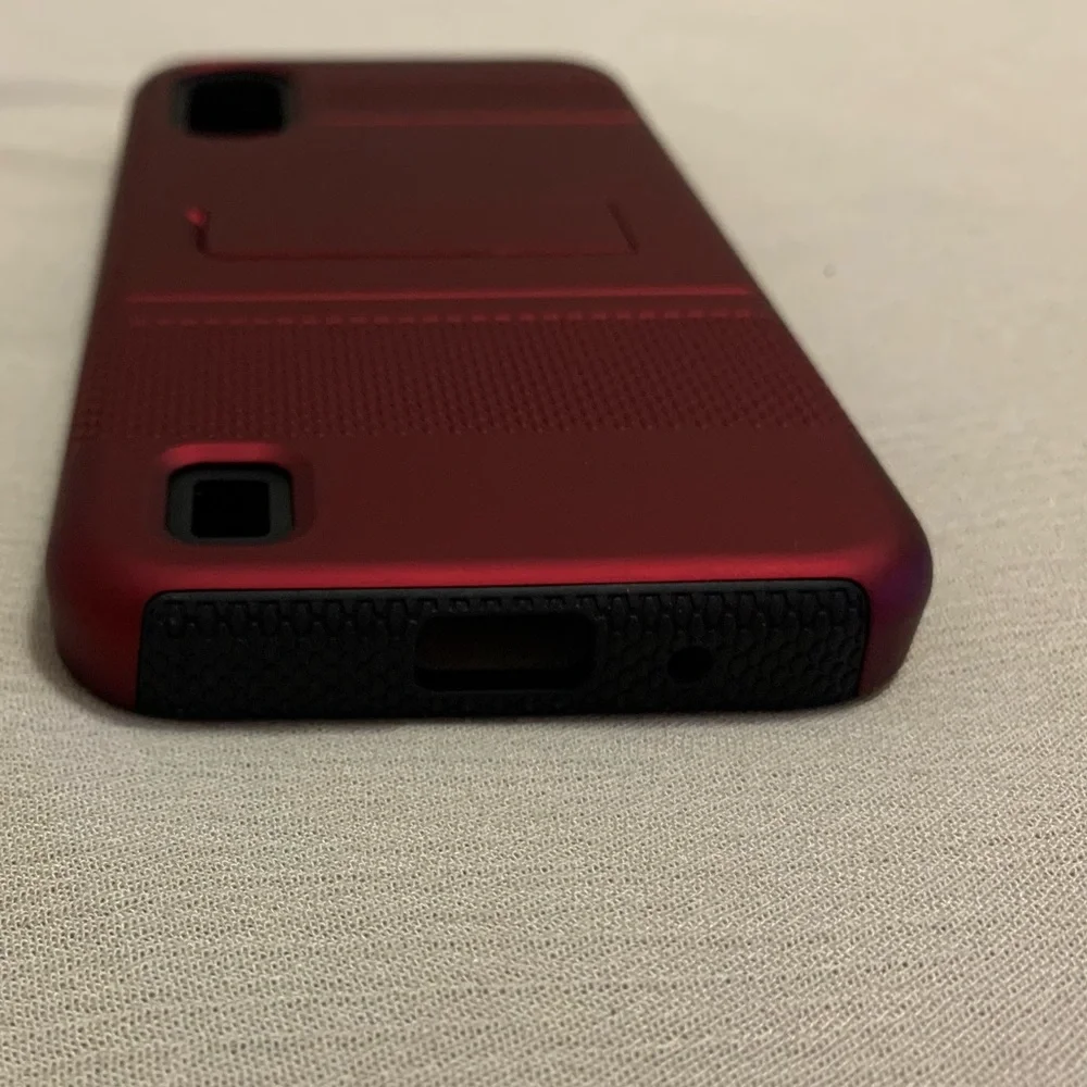 Samsung Galaxy A01 KICK+| Dual-Layer Protective Kickstand Case Metro by T-Mobile